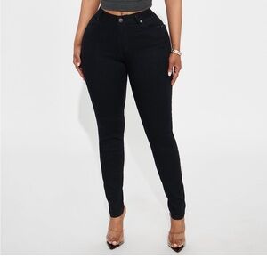 Fashion Nova Black Skinny Jeans for Women Size S
